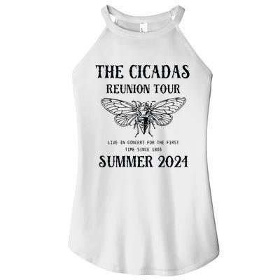 Cicada 2024 Cicada Reunion Funny Cicada Concert Women's Perfect Tri Rocker Tank