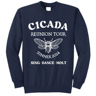 Cicada 2024 Cicada Reunion Funny Cicada Concert Tall Sweatshirt