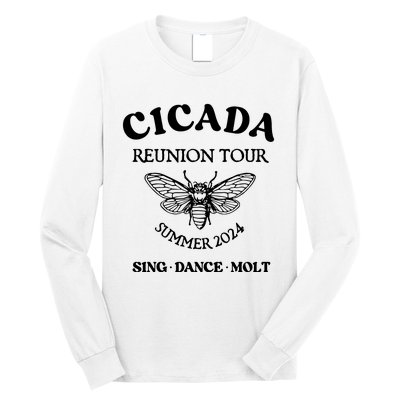 Cicada 2024 Cicada Reunion Funny Cicada Concert Long Sleeve Shirt