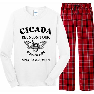 Cicada 2024 Cicada Reunion Funny Cicada Concert Long Sleeve Pajama Set