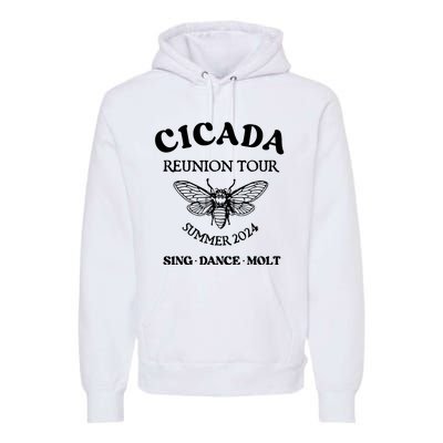 Cicada 2024 Cicada Reunion Funny Cicada Concert Premium Hoodie