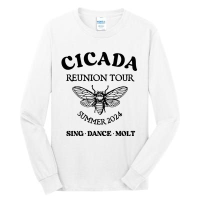 Cicada 2024 Cicada Reunion Funny Cicada Concert Tall Long Sleeve T-Shirt