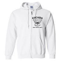 Cicada 2024 Cicada Reunion Funny Cicada Concert Full Zip Hoodie