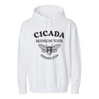 Cicada 2024 Cicada Reunion Funny Cicada Concert Garment-Dyed Fleece Hoodie