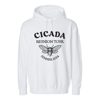 Cicada 2024 Cicada Reunion Funny Cicada Concert Garment-Dyed Fleece Hoodie