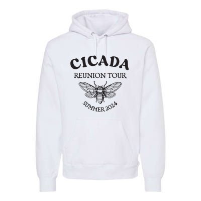 Cicada 2024 Cicada Reunion Funny Cicada Concert Premium Hoodie