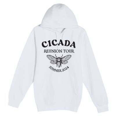 Cicada 2024 Cicada Reunion Funny Cicada Concert Premium Pullover Hoodie