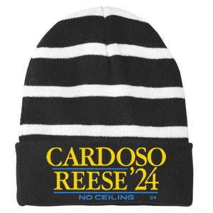 Cardosoreese 24 Chicago Basketball Striped Beanie with Solid Band