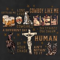 Long Live Country Music 7 Panel Mesh Trucker Snapback Hat