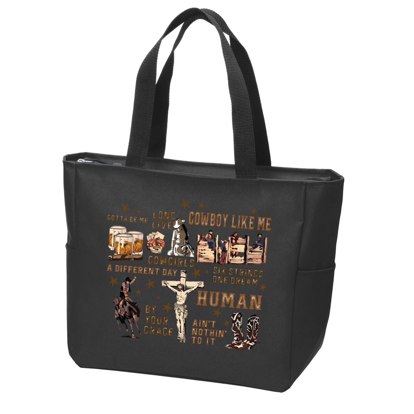 Long Live Country Music Zip Tote Bag