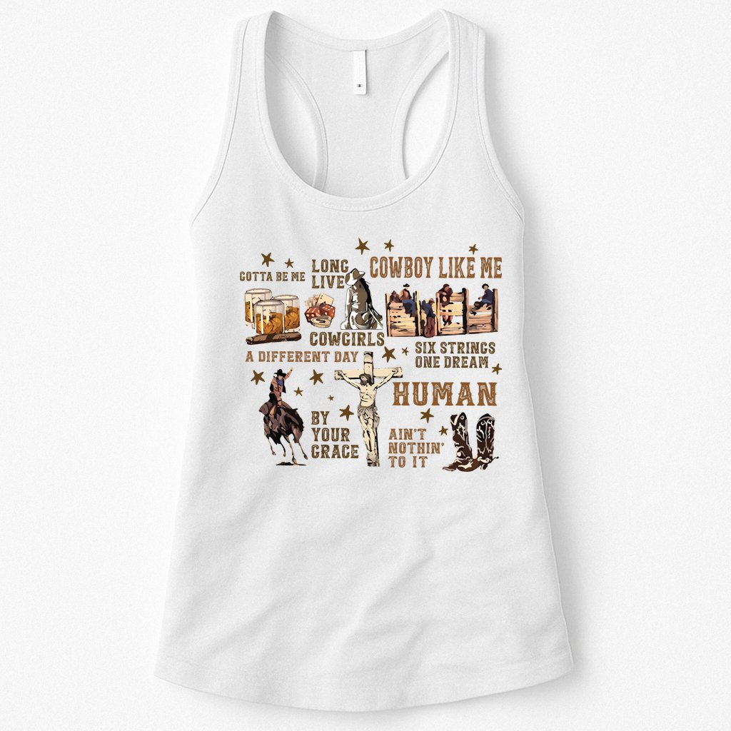 Long Live Country Music Womens Tank Top