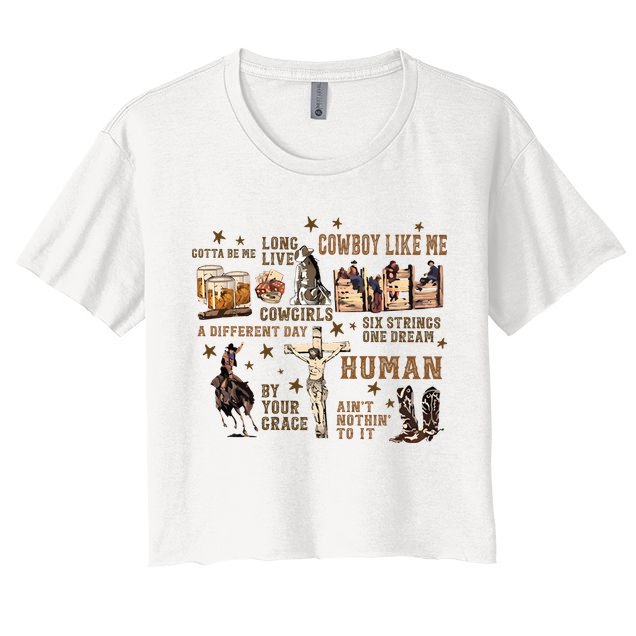 Long Live Country Music Crop Top