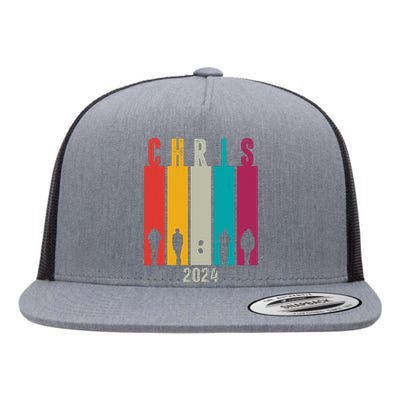 Chris 2024 Chris Personalized First Name Flat Bill Trucker Hat