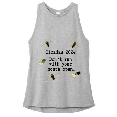Cicada 2024 Cicadas Funny Cicada Ladies PosiCharge Tri-Blend Wicking Tank