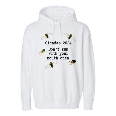 Cicada 2024 Cicadas Funny Cicada Garment-Dyed Fleece Hoodie