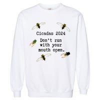 Cicada 2024 Cicadas Funny Cicada Garment-Dyed Sweatshirt