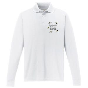 Cicada 2024 Cicadas Funny Cicada Performance Long Sleeve Polo