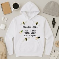 Cicada 2024 Cicadas Funny Cicada Hoodie