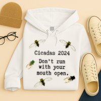 Cicada 2024 Cicadas Funny Cicada Hoodie