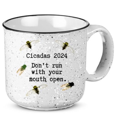 Cicada 2024 Cicadas Funny Cicada 15oz Campfire Ceramic Mug