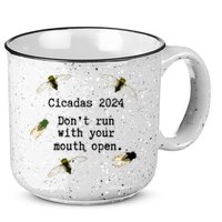 Cicada 2024 Cicadas Funny Cicada 15oz Campfire Ceramic Mug
