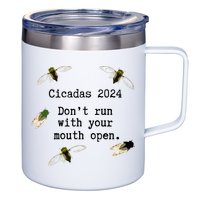 Cicada 2024 Cicadas Funny Cicada 12oz Stainless Steel Coffee Mug