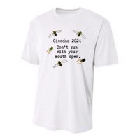 Cicada 2024 Cicadas Funny Cicada Youth Performance Sprint T-Shirt