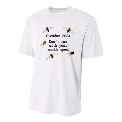 Cicada 2024 Cicadas Funny Cicada Youth Performance Sprint T-Shirt