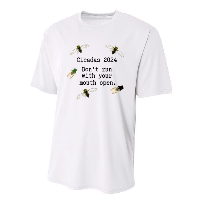 Cicada 2024 Cicadas Funny Cicada Youth Performance Sprint T-Shirt