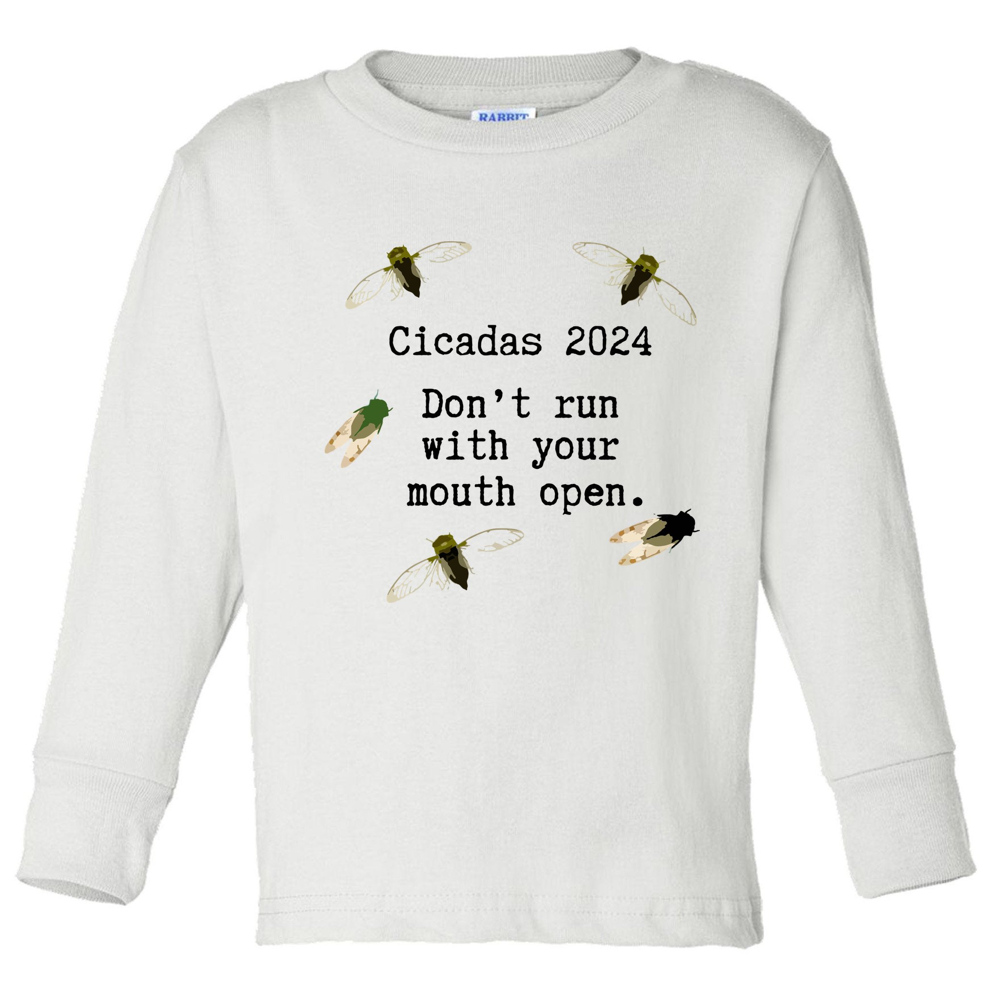 Cicada 2024 Cicadas Funny Cicada Toddler Long Sleeve Shirt