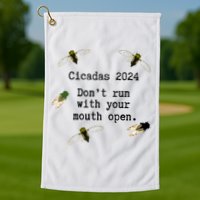 Cicada 2024 Cicadas Funny Cicada Golf Towel