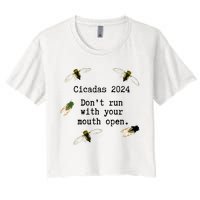 Cicada 2024 Cicadas Funny Cicada Crop Top