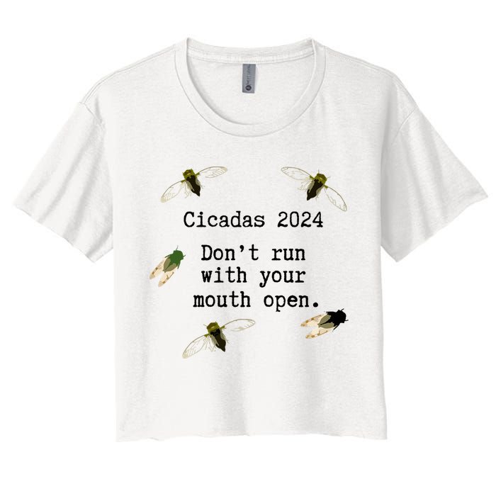 Cicada 2024 Cicadas Funny Cicada Crop Top