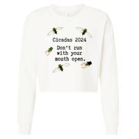 Cicada 2024 Cicadas Funny Cicada Cropped Pullover Crew