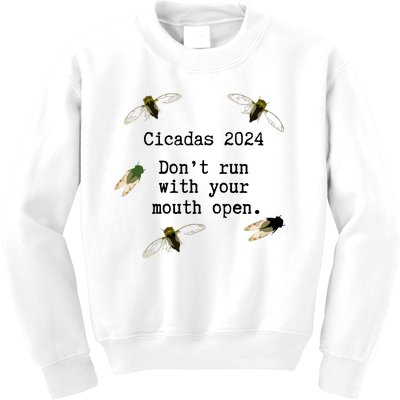 Cicada 2024 Cicadas Funny Cicada Kids Sweatshirt