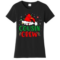 Christmas 2024 Cousin Crew Xmas Santa Hat Pajamas Women's T-Shirt