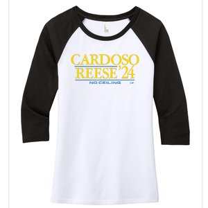 Cardosoreese 24 Chicago Basketball Women's Tri-Blend 3/4-Sleeve Raglan Shirt