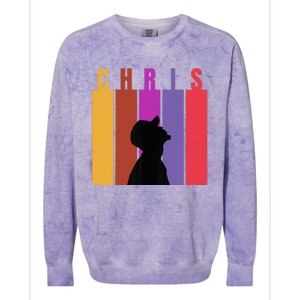 Chris 2024 Chris Personalized First Name Colorblast Crewneck Sweatshirt