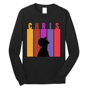 Chris 2024 Chris Personalized First Name Long Sleeve Shirt