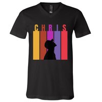 Chris 2024 Chris Personalized First Name V-Neck T-Shirt