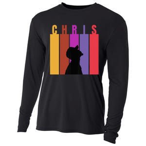 Chris 2024 Chris Personalized First Name Cooling Performance Long Sleeve Crew