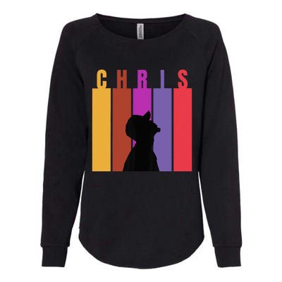 Chris 2024 Chris Personalized First Name Womens California Wash Sweatshirt