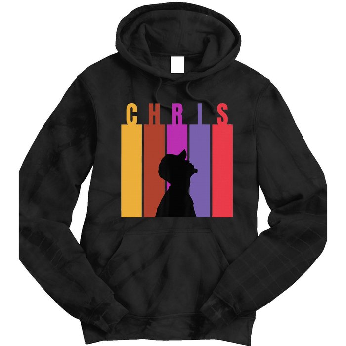 Chris 2024 Chris Personalized First Name Tie Dye Hoodie