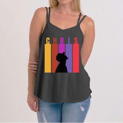 Chris 2024 Chris Personalized First Name Women's Strappy Tank