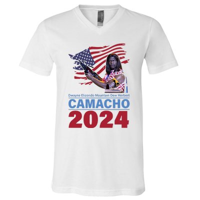 Camacho 2024 Dwayne Elizondo Mountain Dew Herbert V-Neck T-Shirt