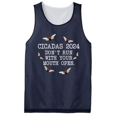 Cicadas 2024 DonT Run With Your Mouth Open Brood Xiii Mesh Reversible Basketball Jersey Tank