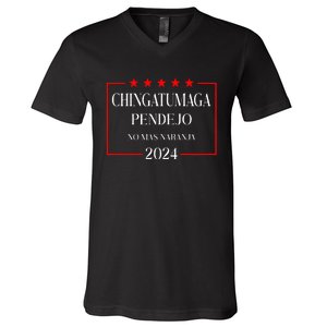 Chingatumaga 2024 Election Anti Trump Latino Democrat V-Neck T-Shirt