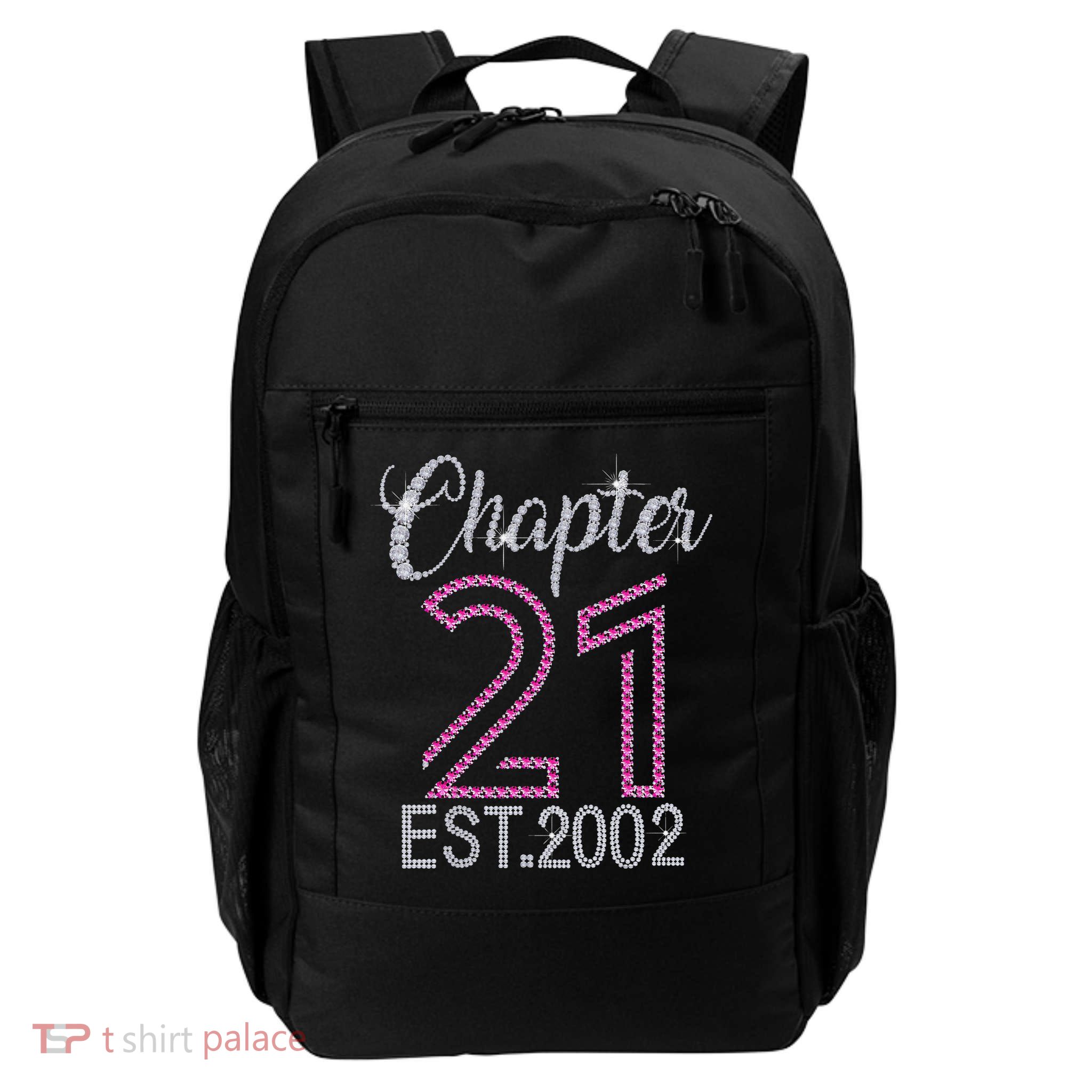 Chapter 21 EST 2002 21st Birthday Gift For Womens Backpack