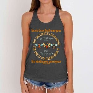 Cicada 2024 Event Brood Xix & Xiii Emergence Women's Knotted Racerback Tank