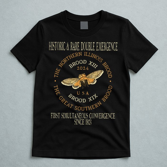 Cicada 2024 Event Brood Xix & Xiii Emergence T-Shirt